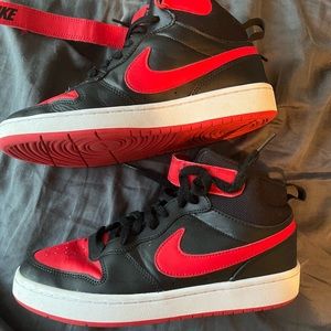 Red and Black Nike Hightops